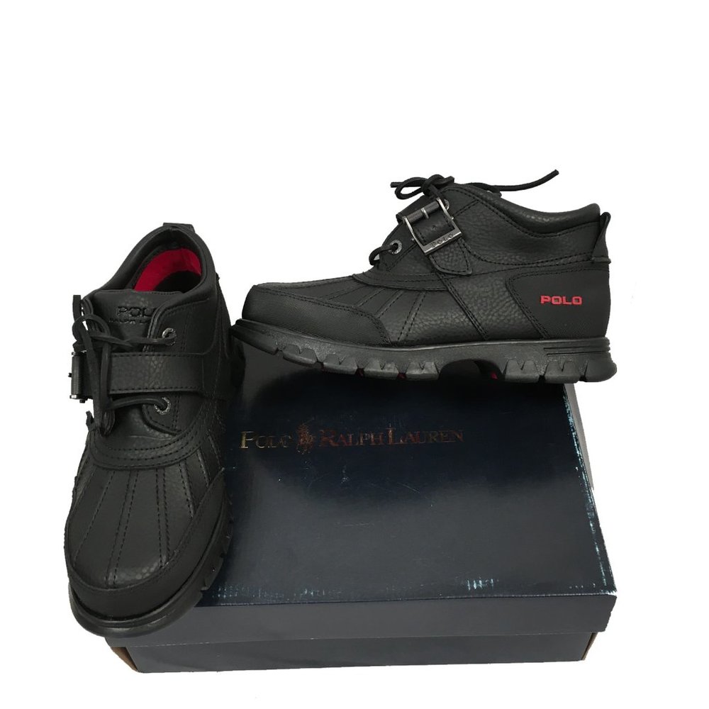 NEW Vintage Polo Ralph Lauren Dover II Equestrian Boots! 8.5 Black Damage